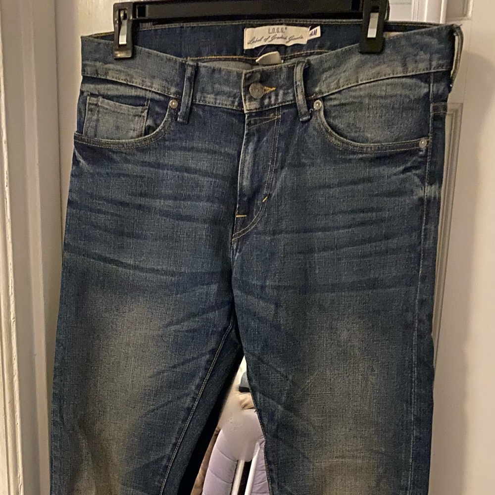 H&M L.O.G.G Skinny Blue Wash Jeans